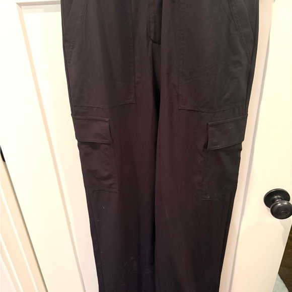 Athleta Black Brooklyn Zip-Up Stretch Performance Jumpsuit Size r - Picture 8 of 10